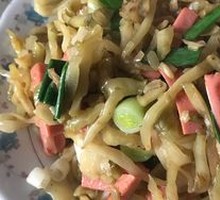 Pickled Vegetable and Ham Stir-fry