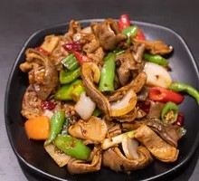 Green Pepper Stir-fried Pig's Tripe