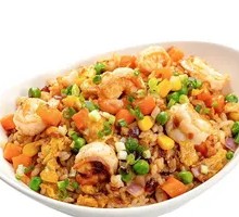 Red Onion Shrimp Fried Rice