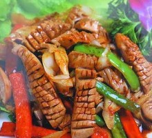 Squid and Pork Kidney Stir-fry