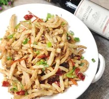 Dry-Fried Lotus Root Strips