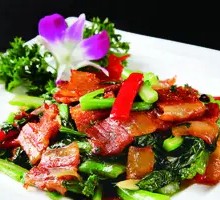 Preserved Meat Stir-fried with Mustard Greens