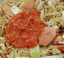 Spicy Ham Fried Noodles