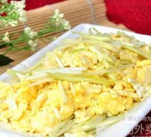 Scallion omelette
