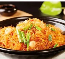 Crab Roe Noodle Salad