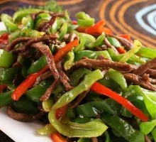 Green Pepper Beef Strips