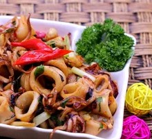 Squid and Pig Kidney Stir-fry