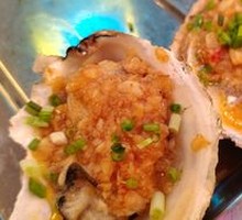 Grilled Garlic Oysters