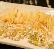 Grilled Enoki Mushrooms