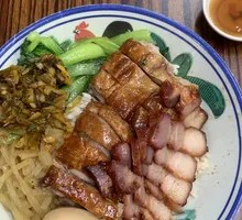 Roast Goose and Char Siu Rice Combo