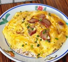 Barbecued Pork with Egg Fried Rice