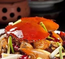 Spicy Crab with Rice Cake