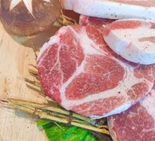 Fresh Pork Belly and Beef Short Ribs Grilled