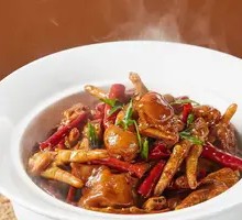 Spicy Ginger Chicken Feet and Pork Trotters Stew