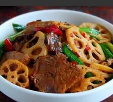 Dry Pot Braised Beef and Lotus Root