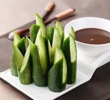 Marinated Cucumber with Sauce