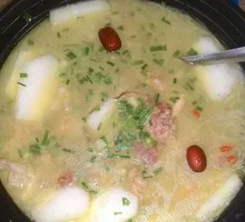 Chicken and Bull Penis Stew