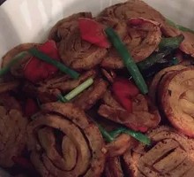 Dry-fried Tofu Skin with Chili