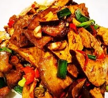 Fried Pork with Tofu Skin Rice Bowl