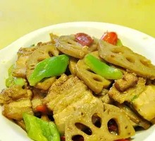Braised Lotus Root Stir-fried with Spicy Pork