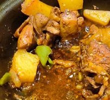 Potato Stew with Fresh Chicken