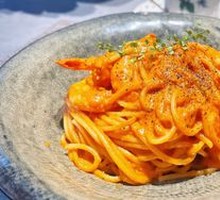 Tomato Shrimp Spaghetti