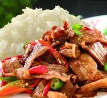 Stir-fried Beef Offal Rice Bowl