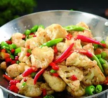 Spicy Cauliflower in Hot Pot