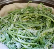 Steamed Rape with Rice Flour