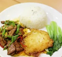 Stir-fried Pig Liver Rice Bowl