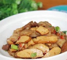 Fried Pork with Tofu Skin