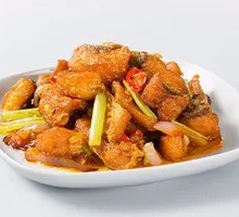 Glutinous Rice Fish Cubes