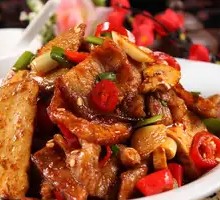 Fried Pork with Tofu Skin