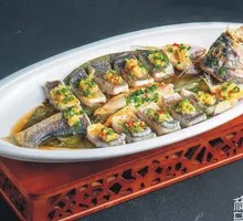 Lotus-Leaf Steamed Yellow Croaker with Scallion Oil