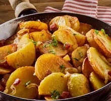 Potato Slices Stir-Fried with Pork Belly