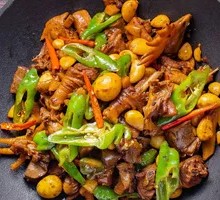 Firewood Iron Pot Chicken