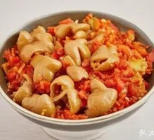 Stir-Fried Pig Intestines with Pickled Broad Chili