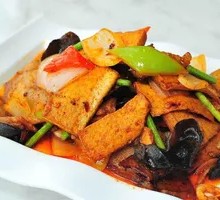 Fried Pork with Tofu Skin