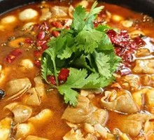 Braised Pork Intestines with Fish