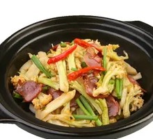 Spicy Cauliflower with Pork in Dry Pot