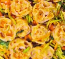 Noodles with lotus root