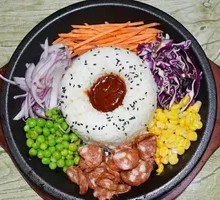 Bacon Hot Dog Grilled Rice