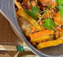 Fresh Chicken Wing Tips with Three Sauces Stew