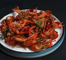 Scallion Stir-fried Freshwater Shrimp
