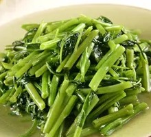 Stir-Fried Water Spinach with Garlic