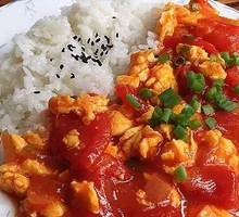 Tomato and Egg Rice Bowl