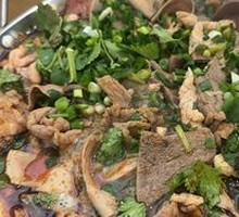 Braised Beef Offal in Large Pot