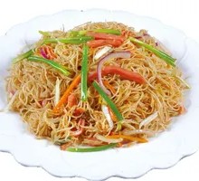 Three Delicacies Stir-Fried Noodles