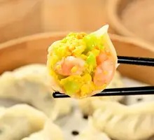 Cucumber and Shrimp Steamed Dumplings
