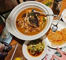 Fish Head and Pig Trotter Rice Soup